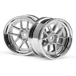 HPI Racing DY-CHAMPION 26MM WHEEL (CHROME/SILVER/6MM OS/2PCS) (HPI111276)