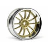 HPI Racing WORK XSA 02C WHEEL 26mm CHROME/GOLD (6mm OFFSET (HPI3298) -Tamiya || Kyosho Verkoopwinkel HPI3298 800x800 1