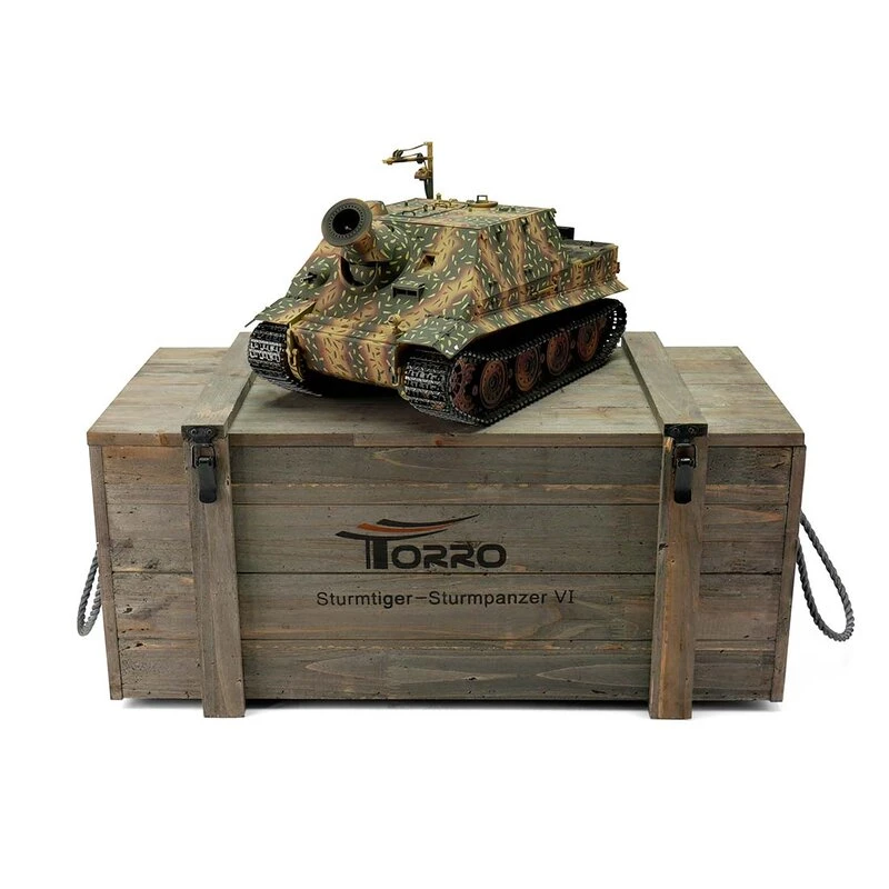RC Pro-Edition SturmTigerTank Metal Edition BB Geleverd In Luxe Houten Krat -1111700300 6 RC Pro-Edition SturmTigerTank Metal Edition BB Geleverd In Luxe Houten Krat -1111700300 - Afbeelding 4