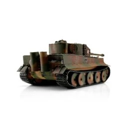RC Pro-Edition Tiger 1 Mittlere Ausf Camoflage Tank Metal Edition IR Geleverd In Luxe Houten Krat & Rook Uit De Loop Versie -11503-CA -Tamiya || Kyosho Verkoopwinkel torro 11503 ca tiger 1a 800x800 1