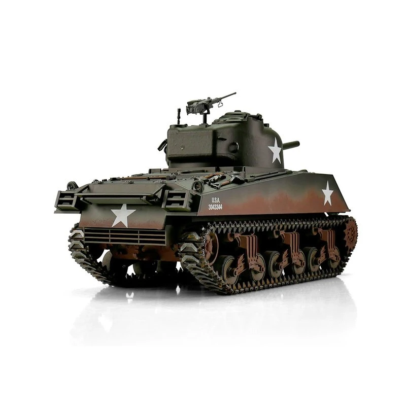 RC Pro-Edition Sherman M4A3 Tank Metal Edition BB Geleverd In Luxe Houten Krat -1112400760 4 RC Pro-Edition Sherman M4A3 Tank Metal Edition BB Geleverd In Luxe Houten Krat -1112400760 - Afbeelding 2