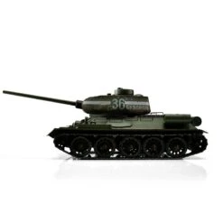 RC Pro-Edition T-34/85 Green IR Tank Metal Edition Geleverd In Luxe Houten Krat & Rook Uit De Loop Versie -11506-GN -Tamiya || Kyosho Verkoopwinkel torro t34 85 rc tank 11506gn rook edetionb 800x800 1