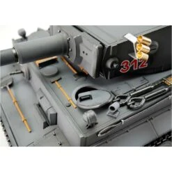 RC Pro-Edition Tiger 1 Early Version Grau Tank Metal Edition IR Geleverd In Luxe Houten Krat & Rook Uit De Loop Versie -11501-GY -Tamiya || Kyosho Verkoopwinkel torro tiger 1 smoke versie 11501gyc 800x800 1